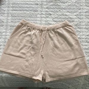 High waisted lounge shorts